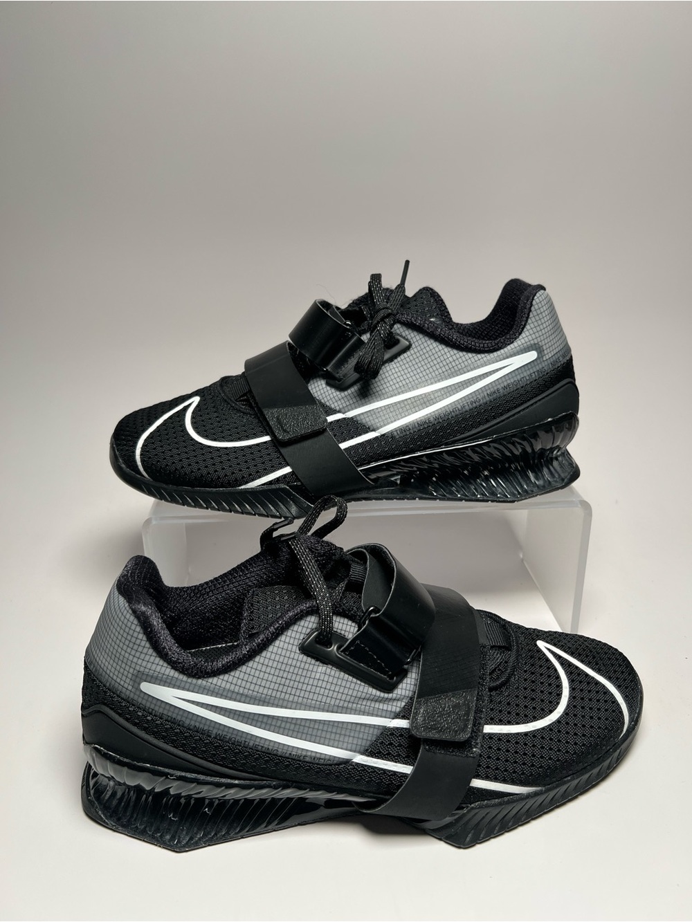 Nike Romaleos 4 Weightlifting Shoes Black White CD3463-010 Mens 8 / Womens 9.5